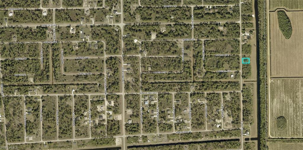 Aerial view of property's location
