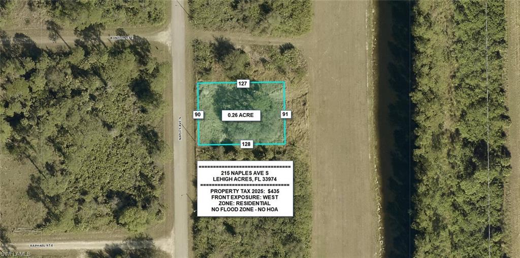 Map / location with property parcel outlined