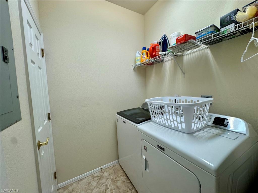 Laundry room in unit