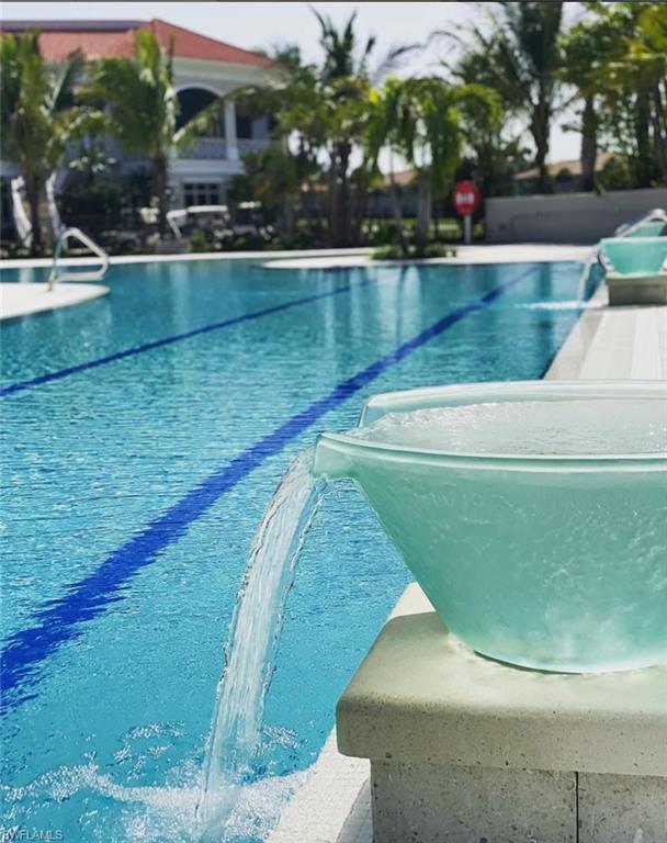 Lap area in resort pool