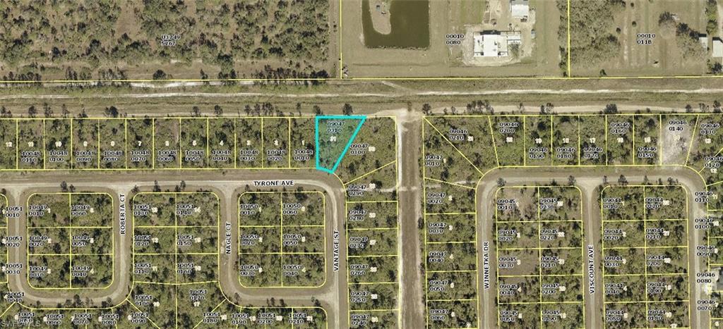 Aerial view of property's location featuring property boundaries highlighted