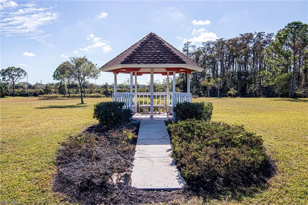 View of the community gazebo