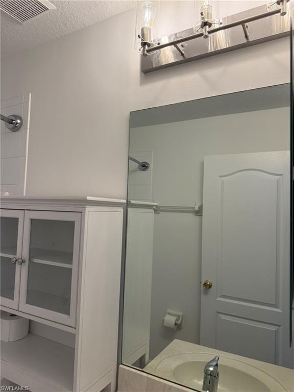 Bathroom 1 with Sink and New Light Fixture
