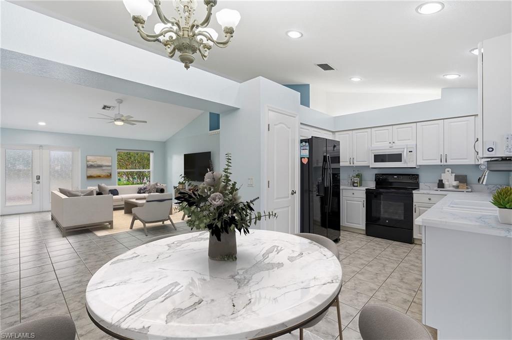 Dining Area Virtually staged