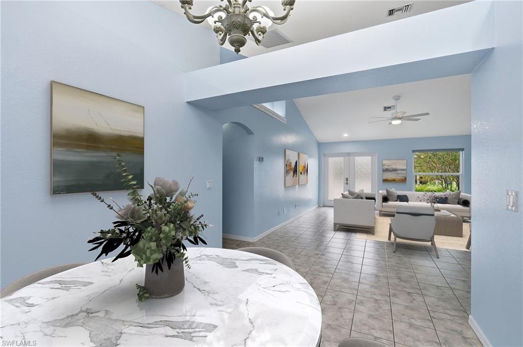 Dining Area Virtually staged
