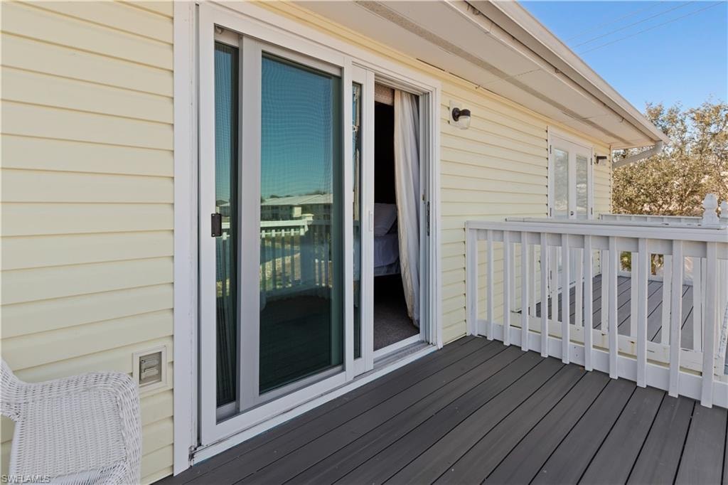 View of deck
