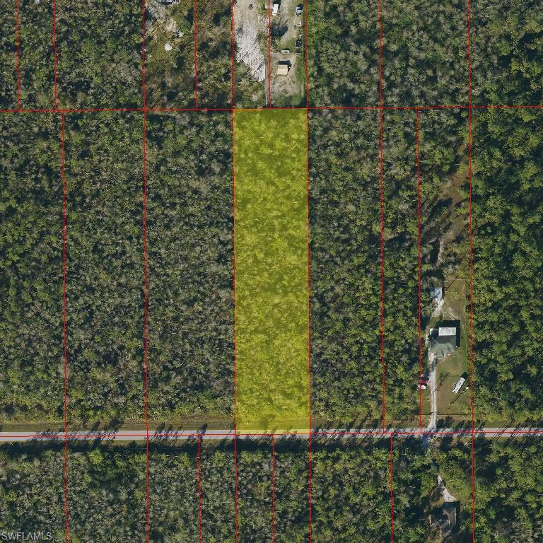 Aerial overview of property's location with property boundaries highlighted