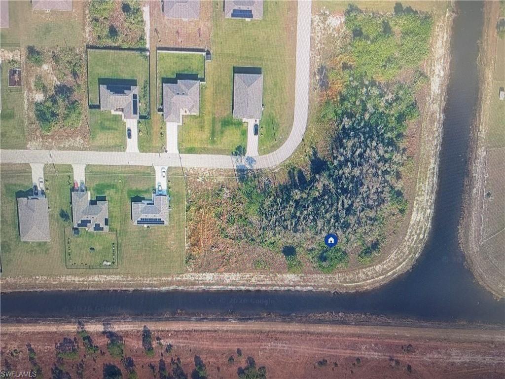 Aerial view of property's location