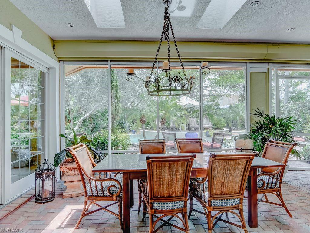 Screened covered porch