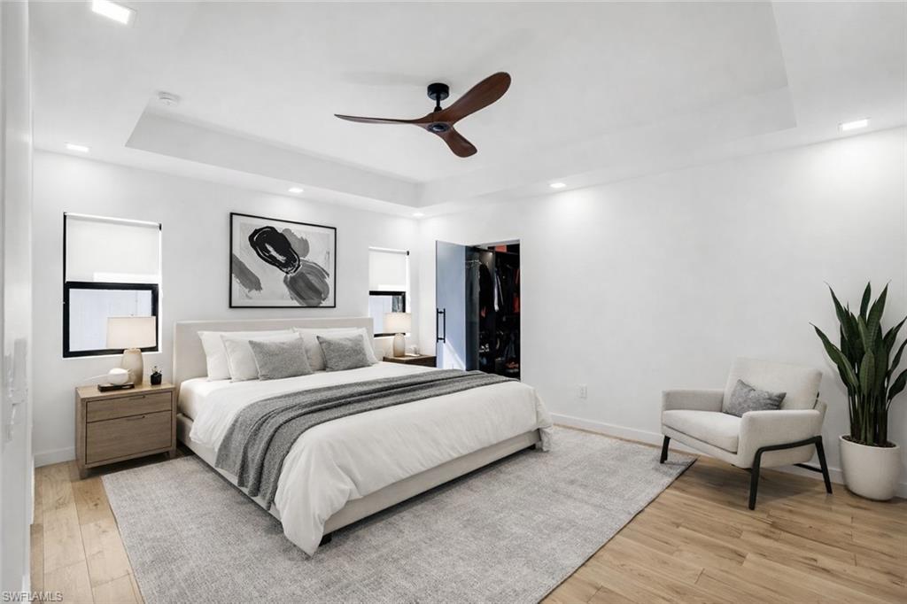 Virtually Staged Master Bedroom