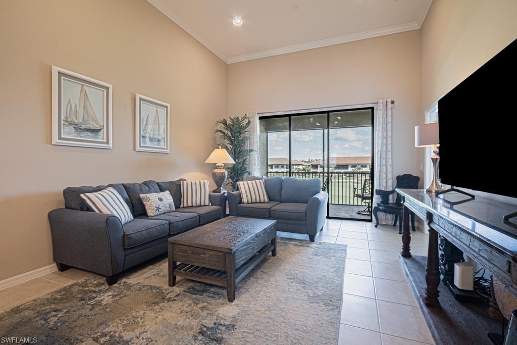 pacious great room with views to lanai.