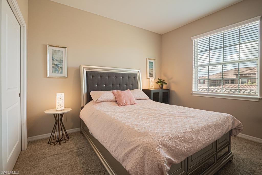 guest bedroom, split floorplan with pocket doors for added privacy
