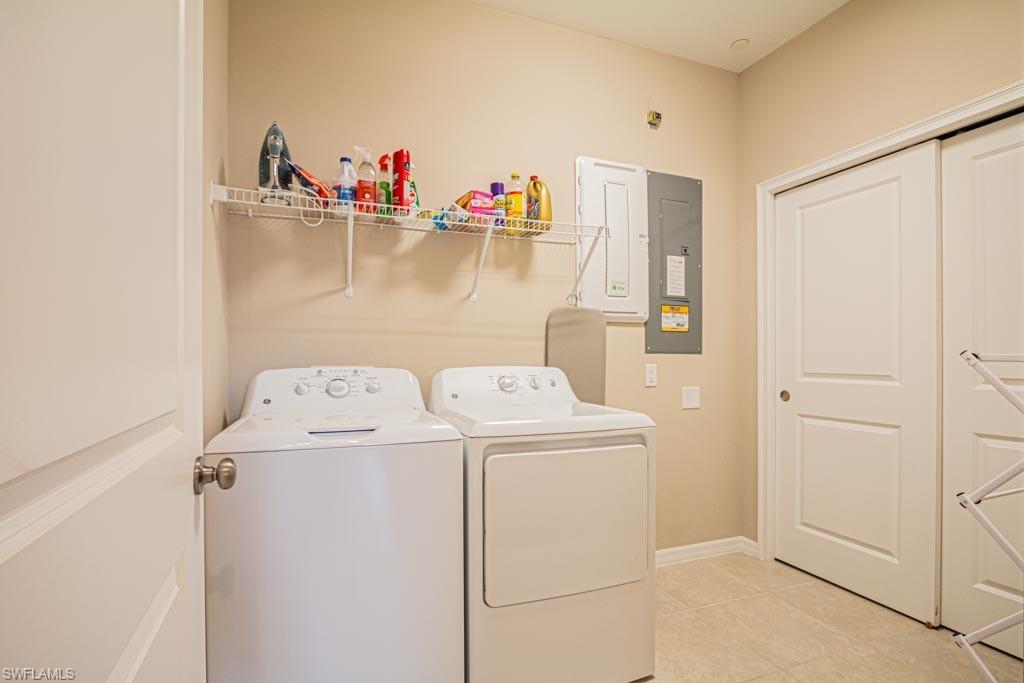 located just off the kitchen & foyer