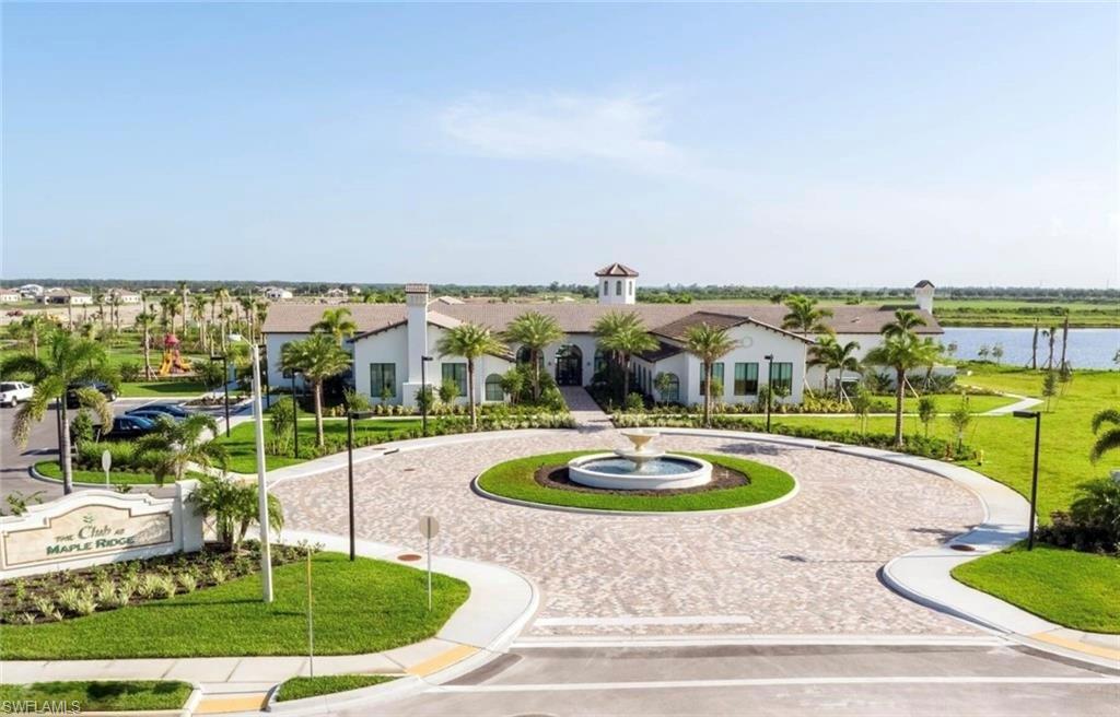 View of community featuring a water view