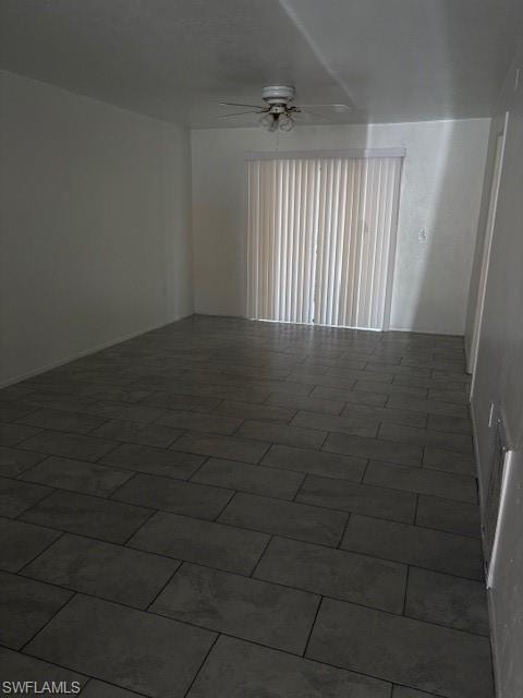 Unfurnished room with ceiling fan