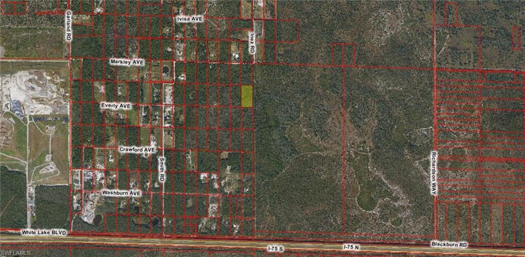 Aerial view of property's location featuring property boundaries highlighted