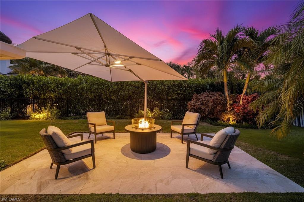 Fire pit area