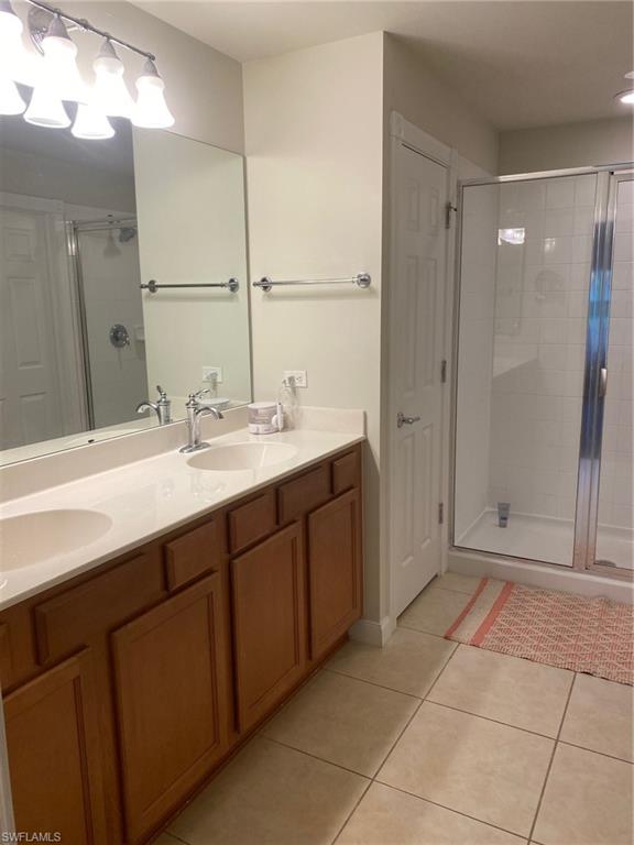 Primary Bath with Two Sinks & Walk-In Shower