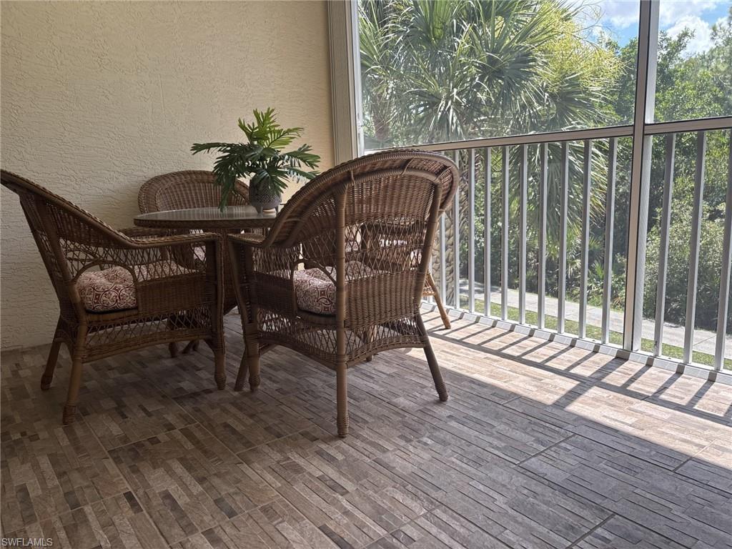 Balcony with a sunroom