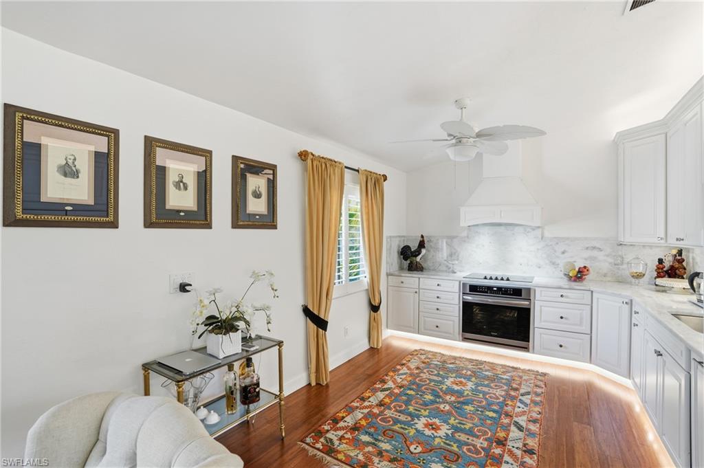 An elegantly updated kitchen awaits your move-in celebration.
