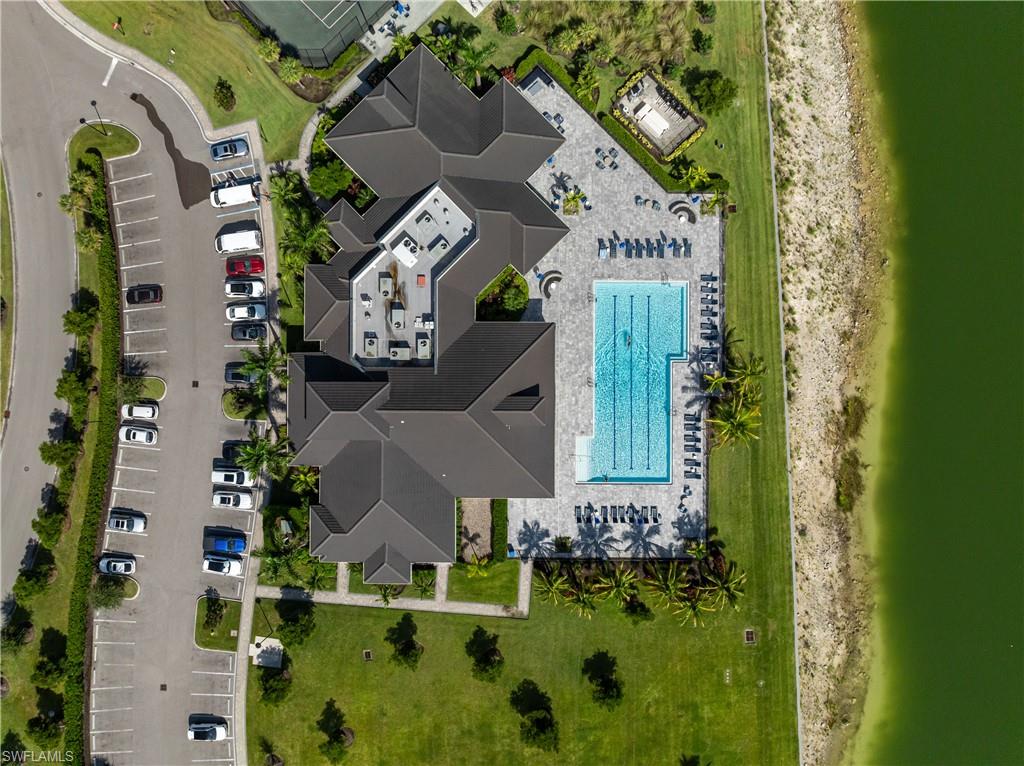 Amenity center and lap pool