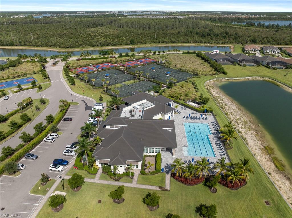 Amenity center and lap pool