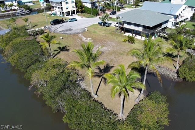 Drone / aerial view of a large body of water