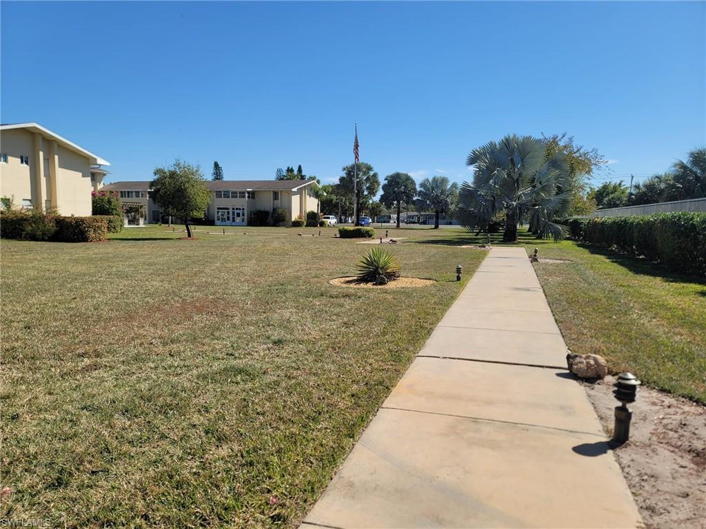 View of green lawn