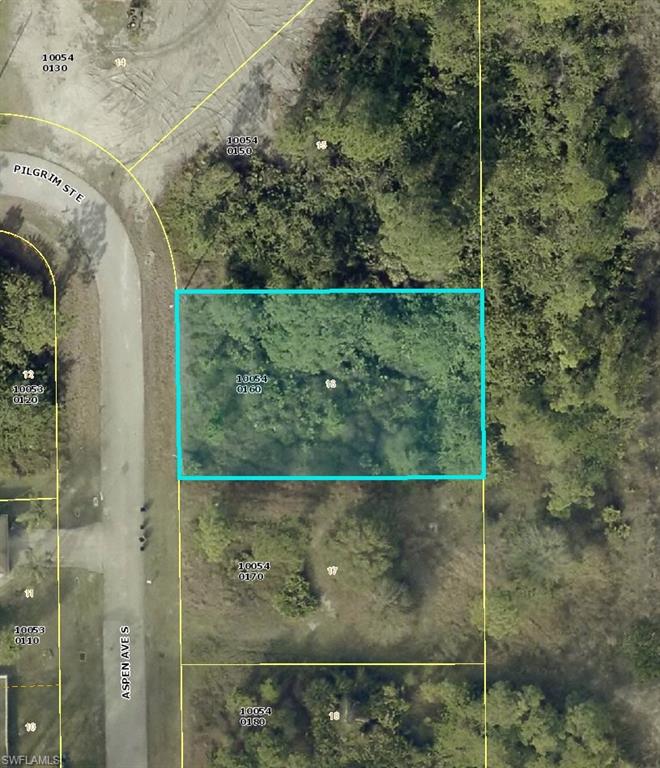 Aerial overview of property's location featuring property boundaries highlighted