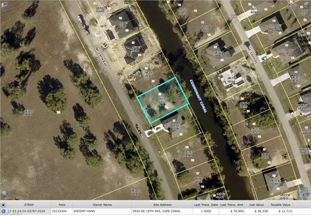 Aerial view of property's location featuring property boundaries highlighted