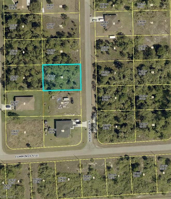 Map of property location with property parcel outlined
