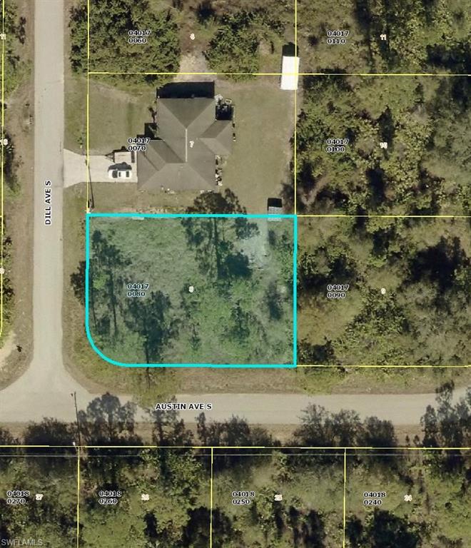Aerial view of property's location with property boundaries highlighted