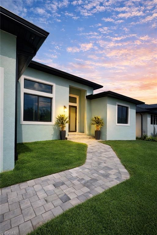 Front door of property (Rendered photo)