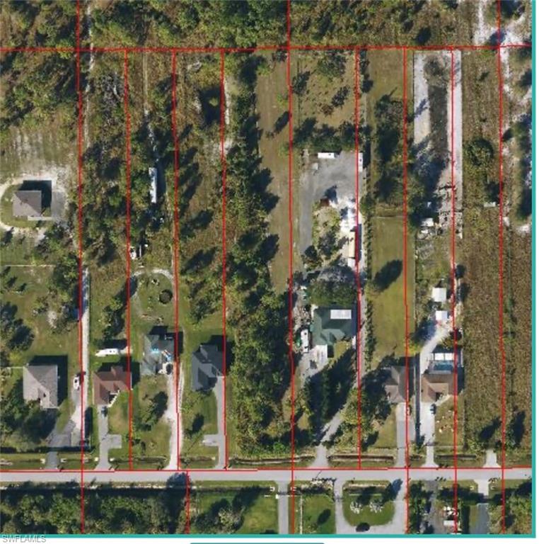 Aerial overview of property's location with property parcel outlined