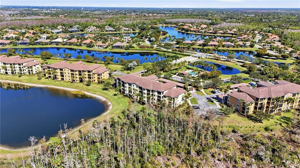 Bird's eye view of a large body of water