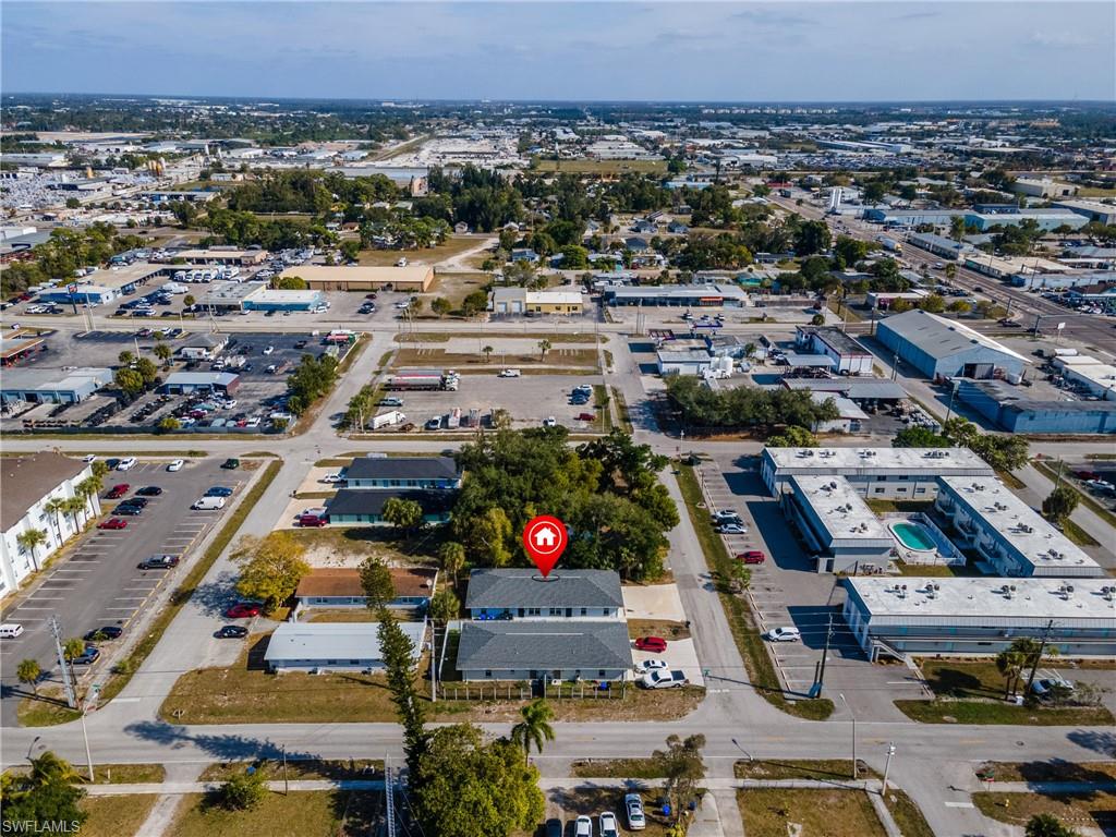 Aerial view of property's location