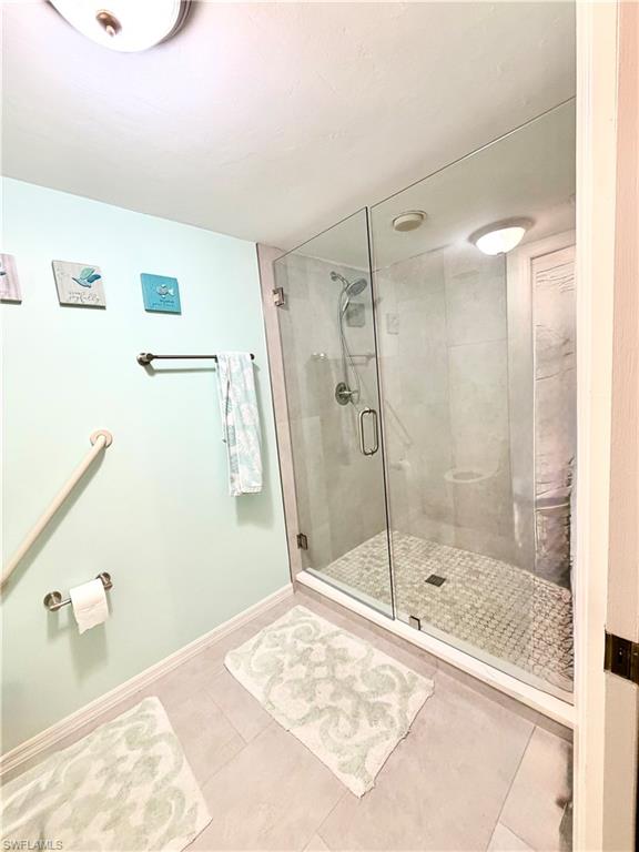 Primary walk-in shower
