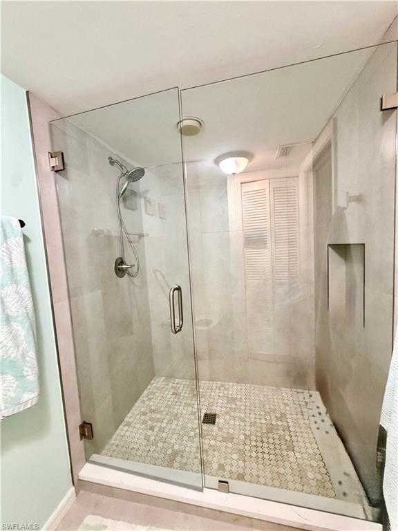 Primary walk-in shower