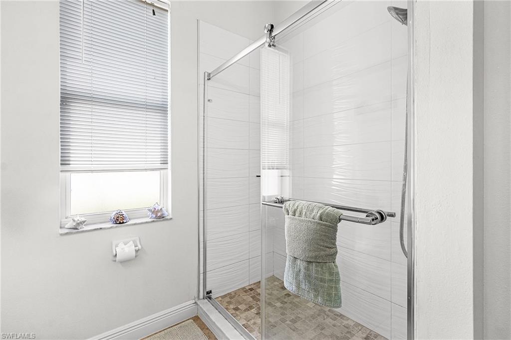 Guest bathroom with shower
