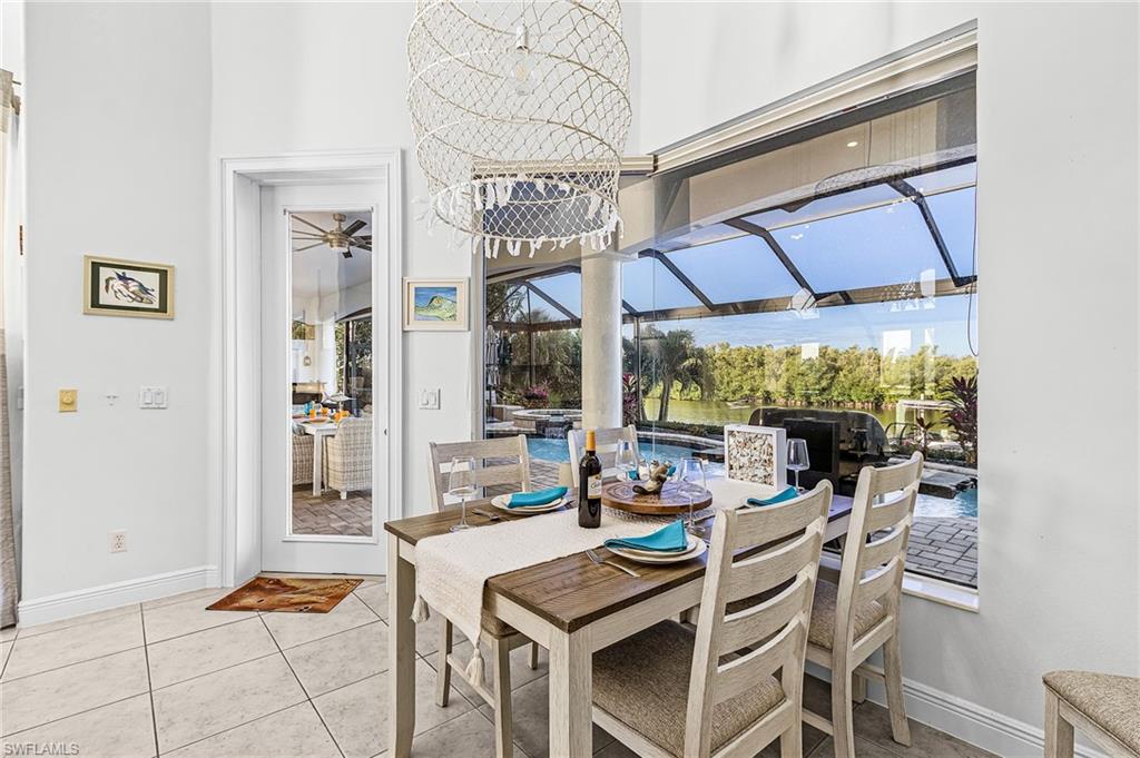 Dining Area w/ pool and water view