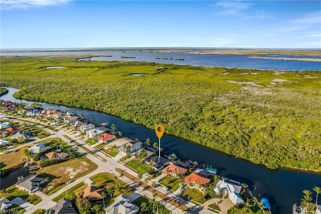 Aerial view of Waterway