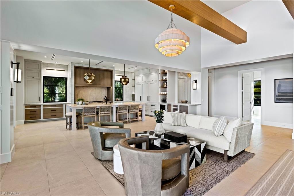An intimate seating area