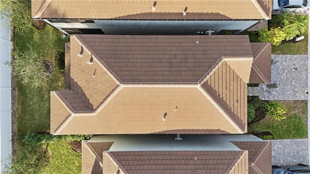 View from above of property