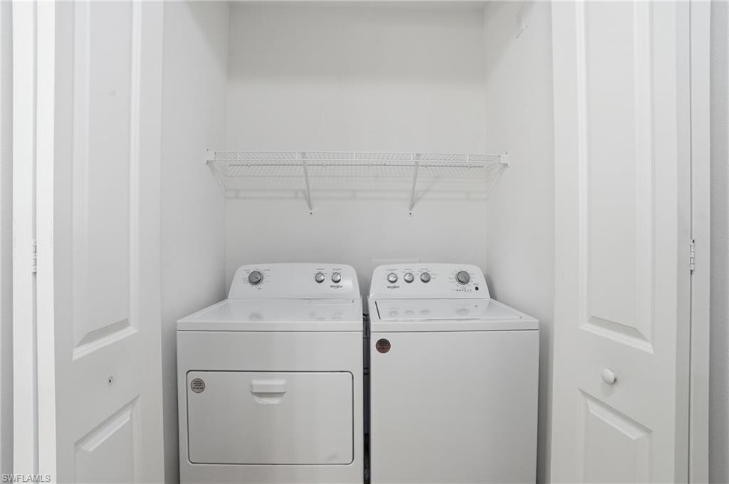 Laundry area featuring washer and dryer