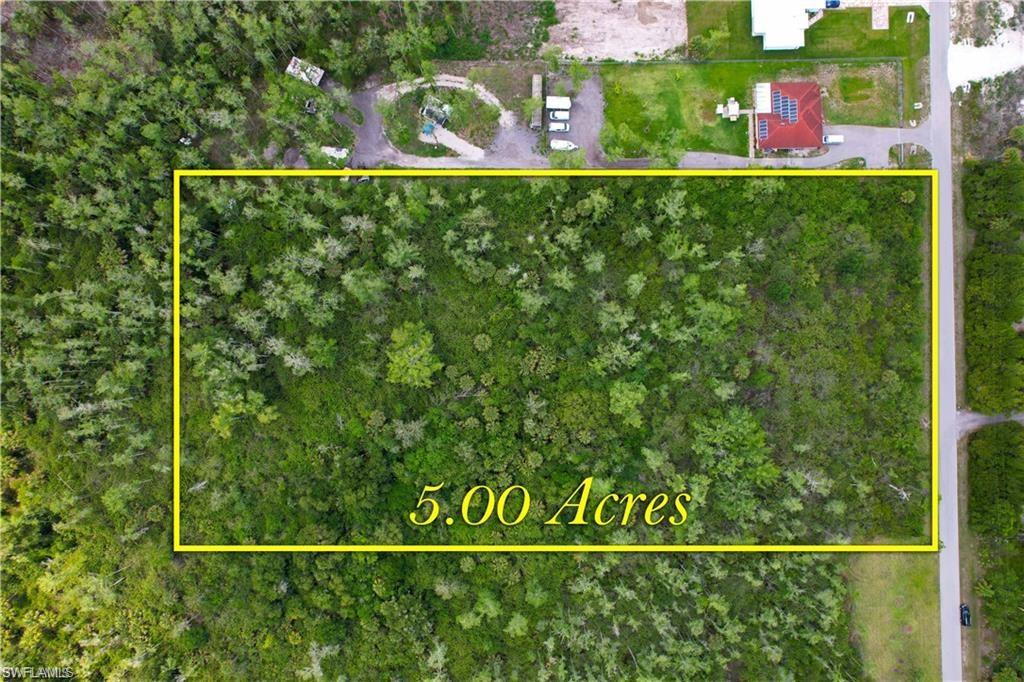 Aerial overview of property's location with property boundaries highlighted