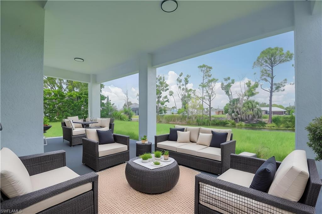 View of patio / terrace featuring an outdoor living space