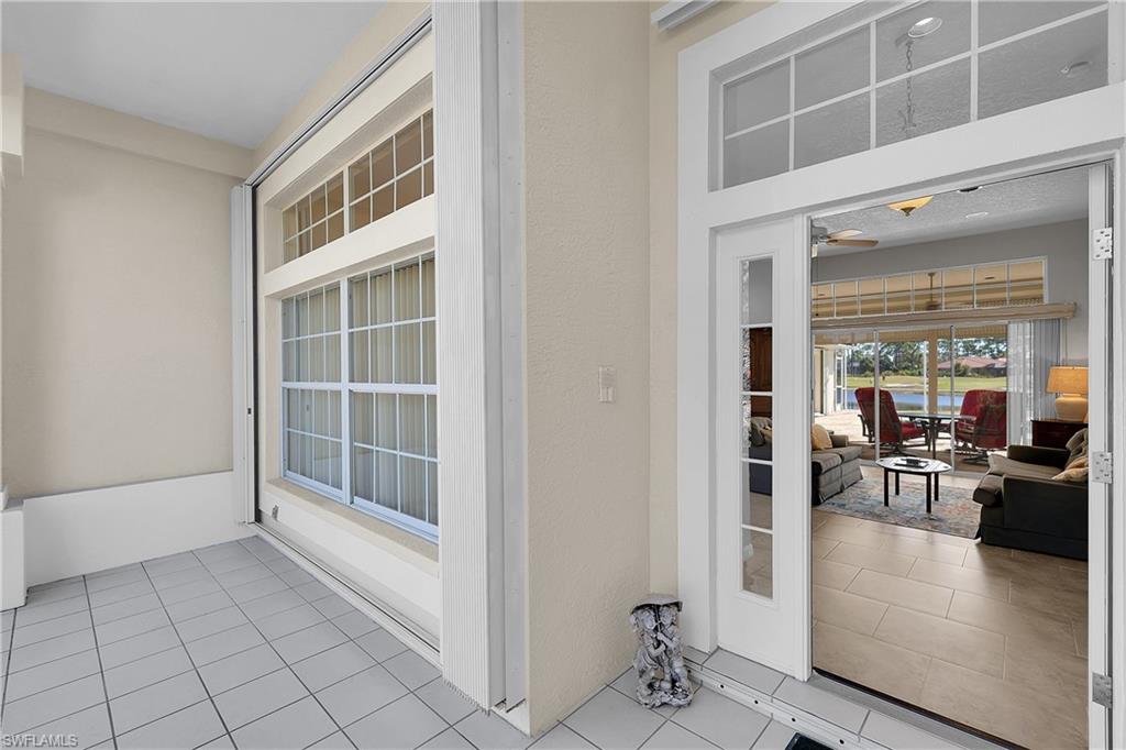 Property entrance showing accordian shutters