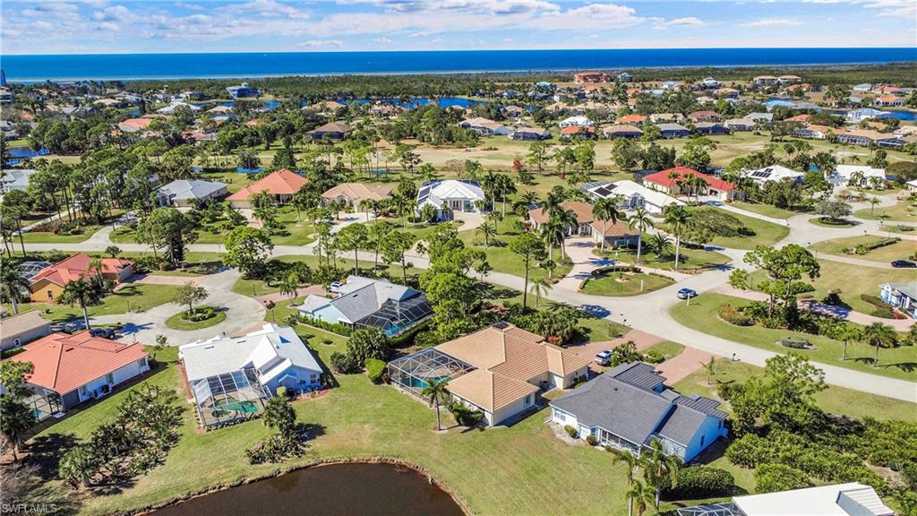 Aerial view of property and Admiral's Point community of 37 homes.