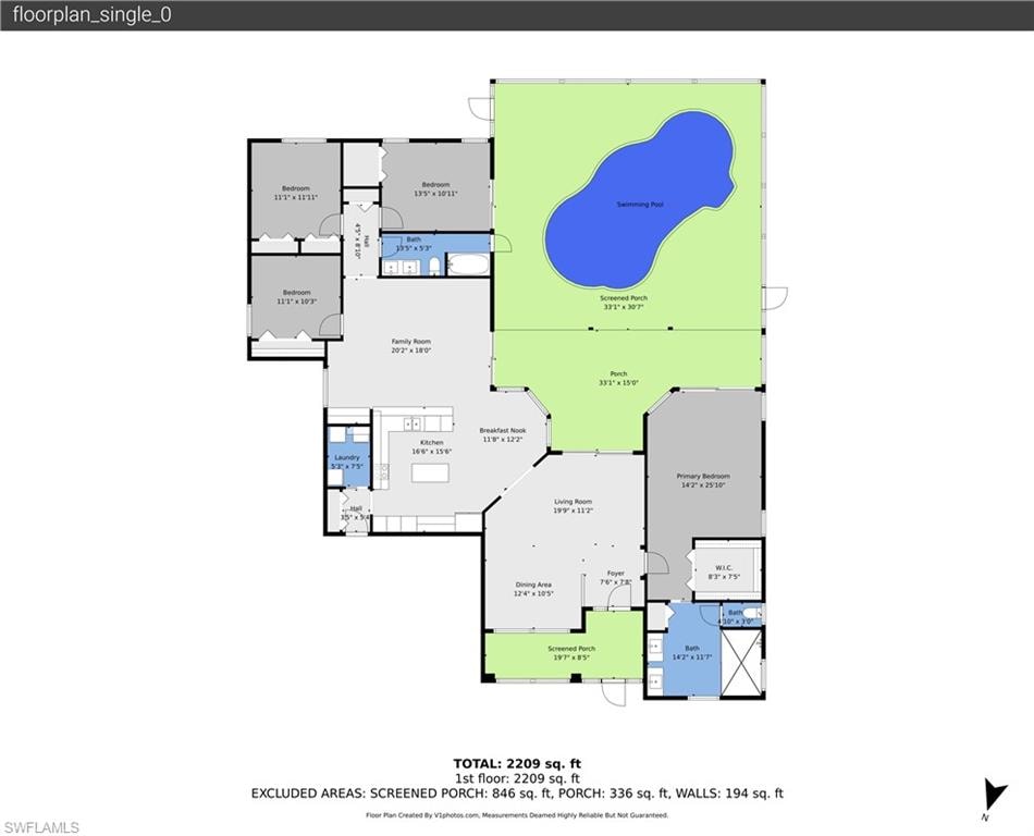 View of floor plan / room layout