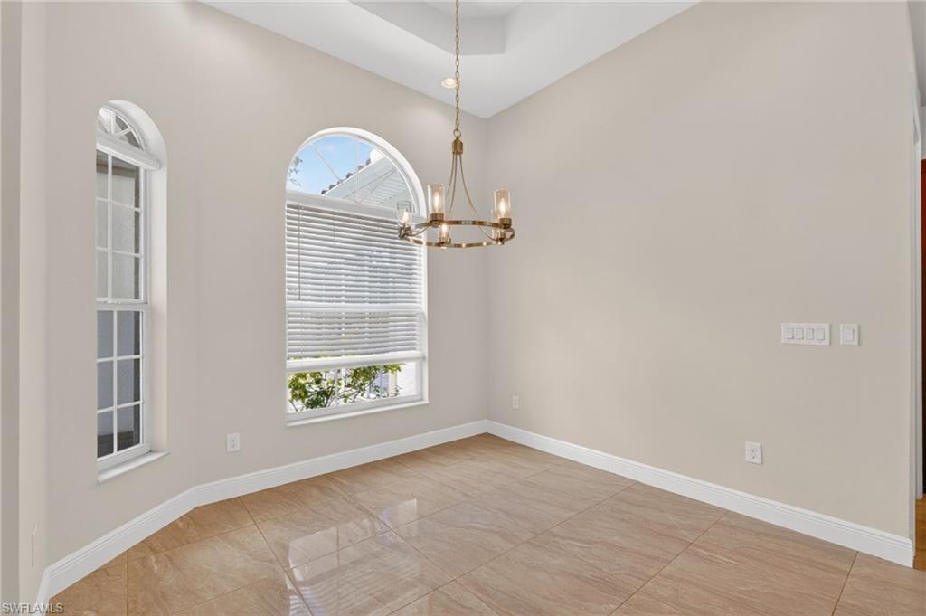 Formal Dining area with view of front yard